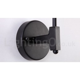 Rustik retro vintage to lyse væglampe med glasskærm i flere farver Special til hotelkontor Showroom Stue Sengeværelse