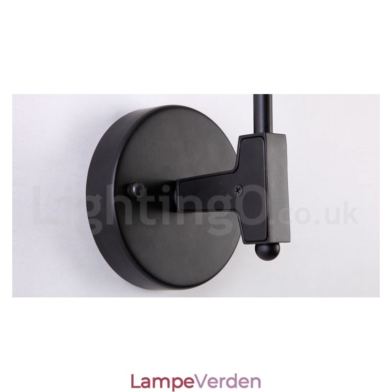 Rustik retro vintage to lyse væglampe med glasskærm i flere farver Special til hotelkontor Showroom Stue Sengeværelse