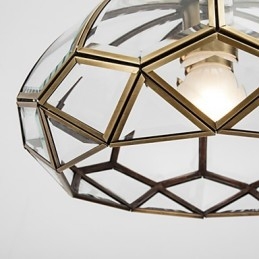 Moderne moderne dekorativt design kobber loftslampe familie