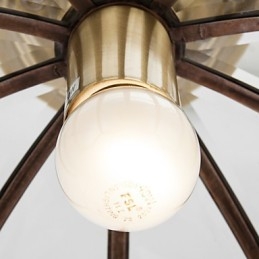 Moderne moderne dekorativt design kobber loftslampe familie