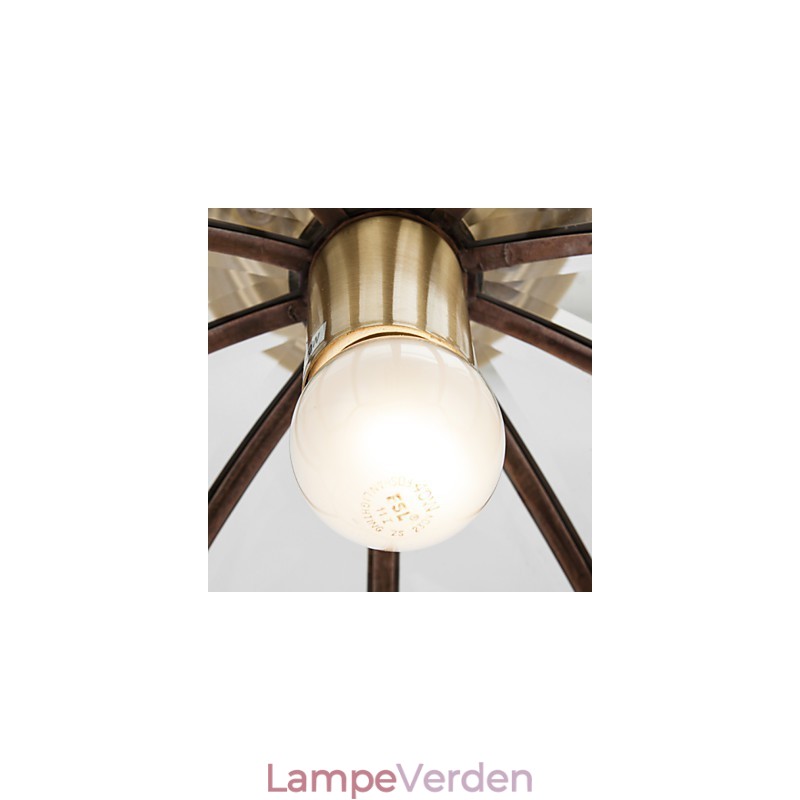 Moderne moderne dekorativt design kobber loftslampe familie