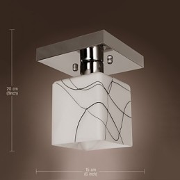 Moderne moderne mini stil galvaniseret metal Flush Mount