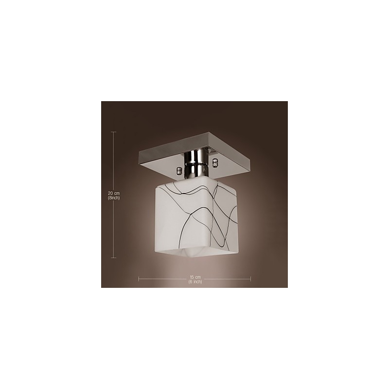 Moderne moderne mini stil galvaniseret metal Flush Mount