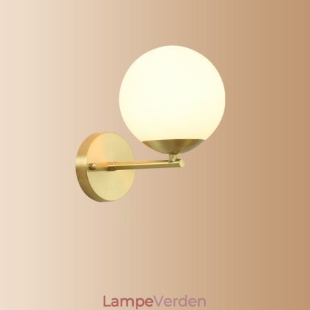 Modern Molecules Bean Wall Light med kugleglasskærm Modern Molecules Bean Wall Light med kugleglasskærm