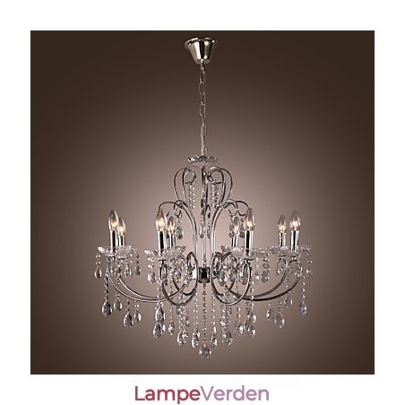 Traditionel klassisk krystal krom metal lysekrone Traditionel klassisk krystal krom metal lysekrone