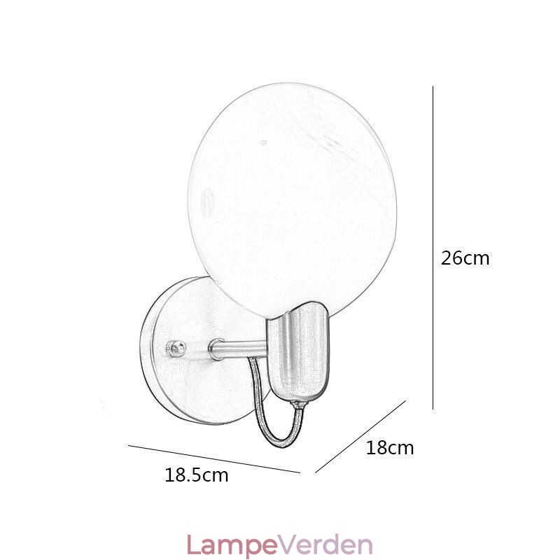 Marmor Væglampe Gang Væglampe Værelse Badeværelse Væglamper