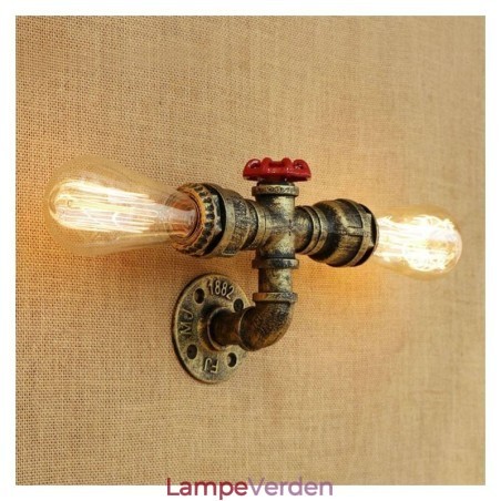 Vintage retro vandrør industrielle lampetter væglampe Vintage retro vandrør industrielle lampetter væglampe