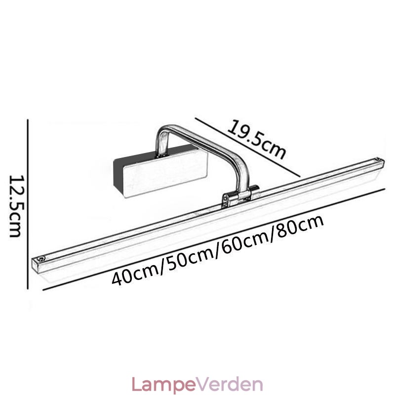 Moderne Væglampe Spejl Front Lys Vinkel Justerbar Washroom Makeup Light