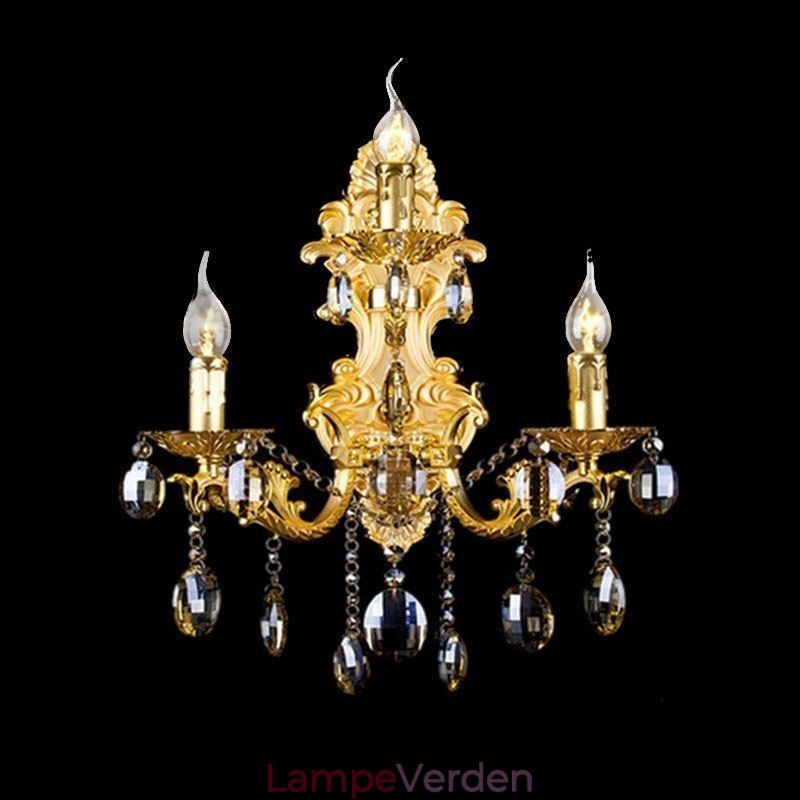 Europæisk mode væglampe Luksuriøs Crystal Drop Wall Sconce Lighting