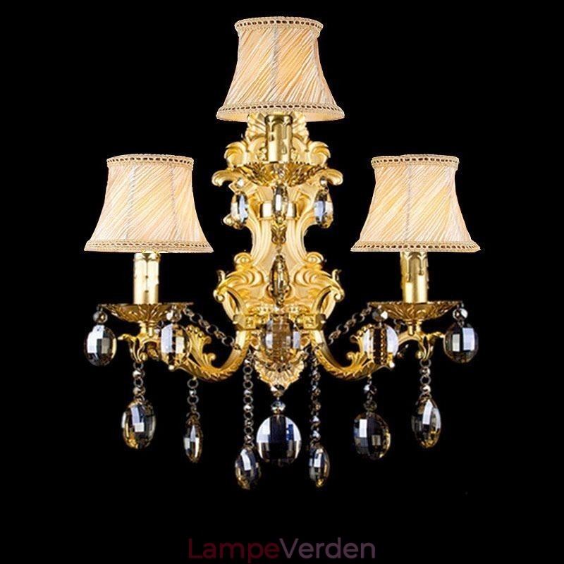 Europæisk mode væglampe Luksuriøs Crystal Drop Wall Sconce Lighting