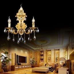 Europæisk mode væglampe Luksuriøs Crystal Drop Wall Sconce Lighting