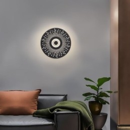 Wall Sconce Nordic Fuld Kobber Hul Rund Væglampe