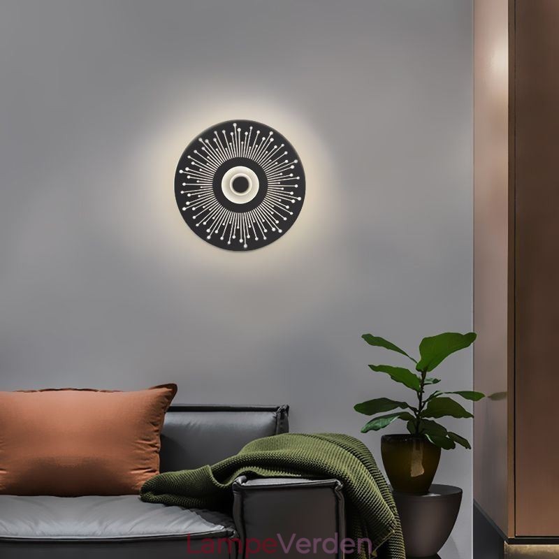 Wall Sconce Nordic Fuld Kobber Hul Rund Væglampe