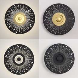 Wall Sconce Nordic Fuld Kobber Hul Rund Væglampe