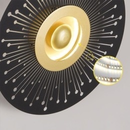 Wall Sconce Nordic Fuld Kobber Hul Rund Væglampe