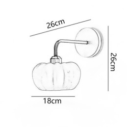 Græskar Væglampe Japansk Retro Væglamper Lampe