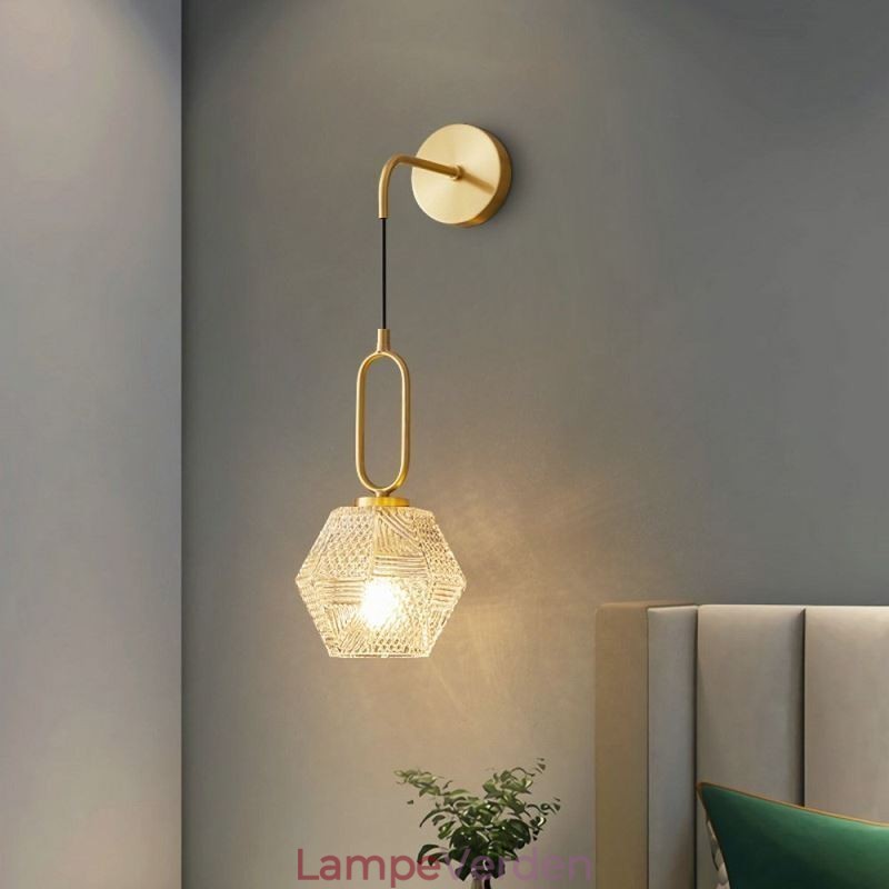Moderne væglampe Kreativ væglampe i glas