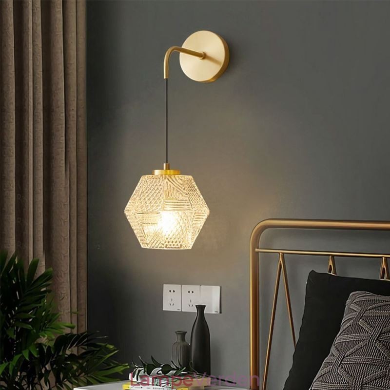 Moderne væglampe Kreativ væglampe i glas