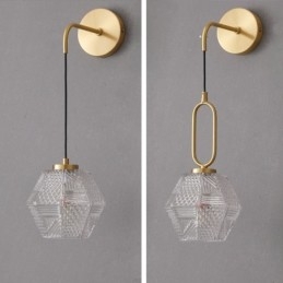 Moderne væglampe Kreativ væglampe i glas