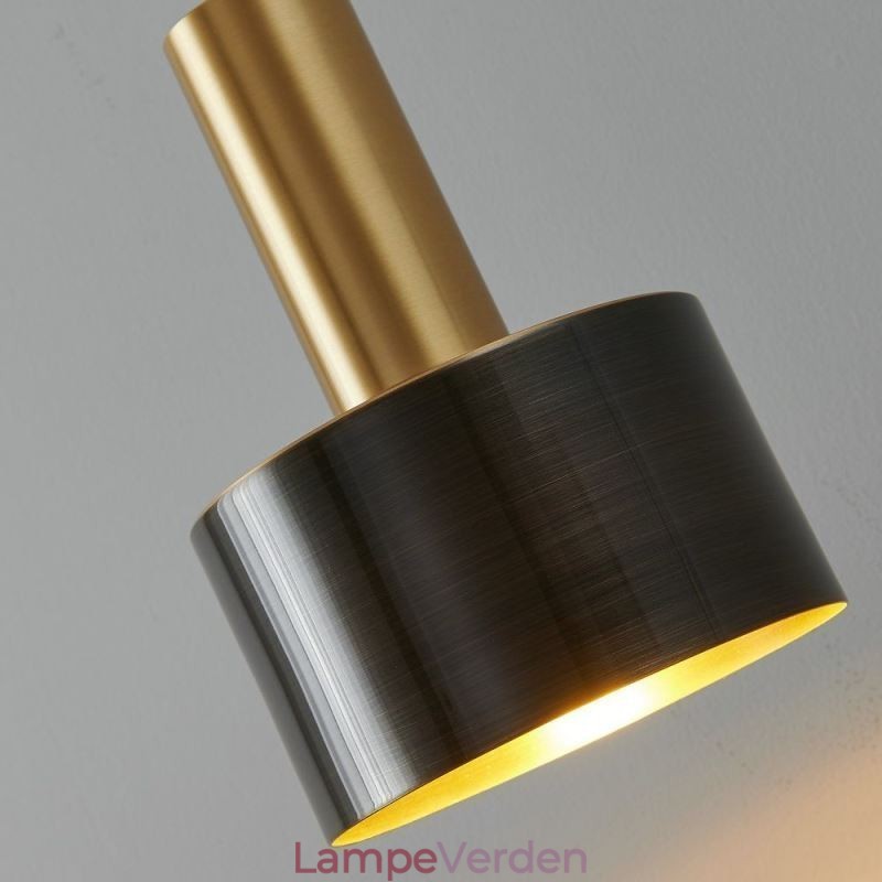 Moderne Væglampe Sort Guld Kontrastfarve Væglampe