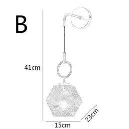 Moderne væglampe Kreativ væglampe i glas