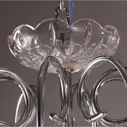 Traditionel klassisk krystal krom metal lysekrone