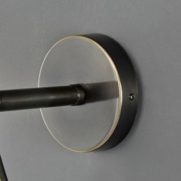 Moderne Globe Væglampe Glas Væglampe Sort Vanddråbe Væglampe