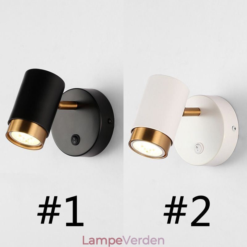Moderne drejelig væglampe Minimalistisk Sconce Light Ganglampe