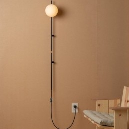 Globe Wall Sconce Lighting Mid Century Magic Bean væglampe med stik