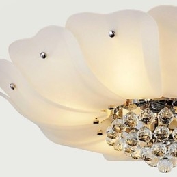 Moderne moderne traditionel klassisk rustik hytte vintage retro krystal galvaniseret metal lysekrone pendellampe