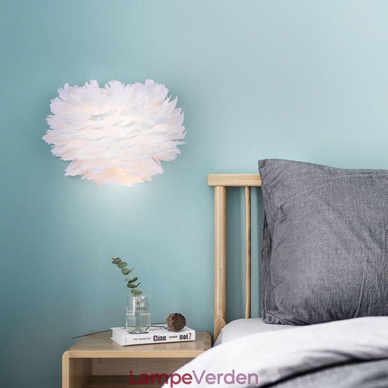 Creative Feather Væglampe Dekorativ Sconce Light