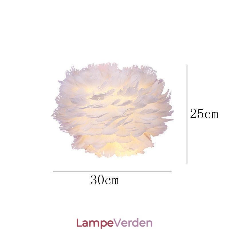 Creative Feather Væglampe Dekorativ Sconce Light