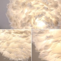 Creative Feather Væglampe Dekorativ Sconce Light