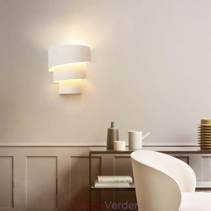 Moderne Minimalistisk Væglampe Spiral Kage Sconce Light Bedside