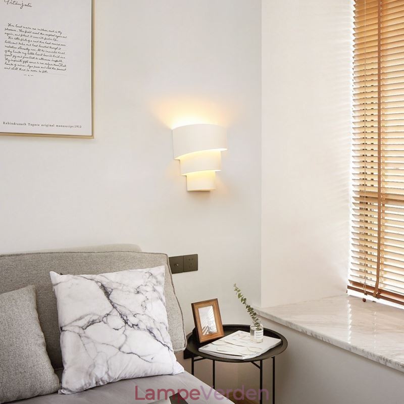 Moderne Minimalistisk Væglampe Spiral Kage Sconce Light Bedside