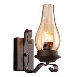 Vintage smedejerns væglampe Single Light Sconce Lighting