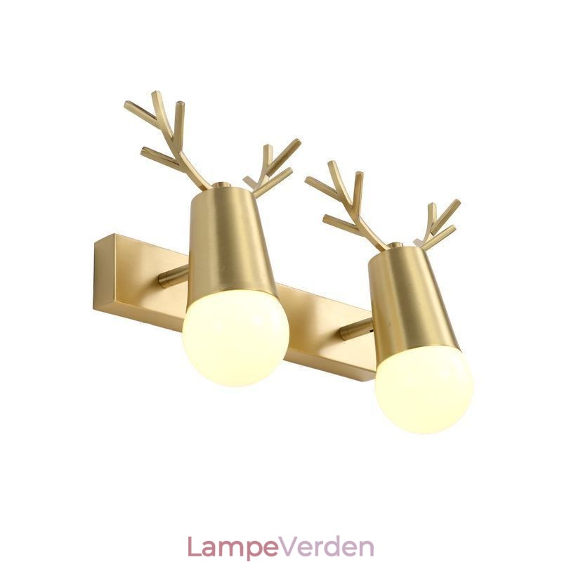 Nordic Messing Væglampe Spejl Front Lys