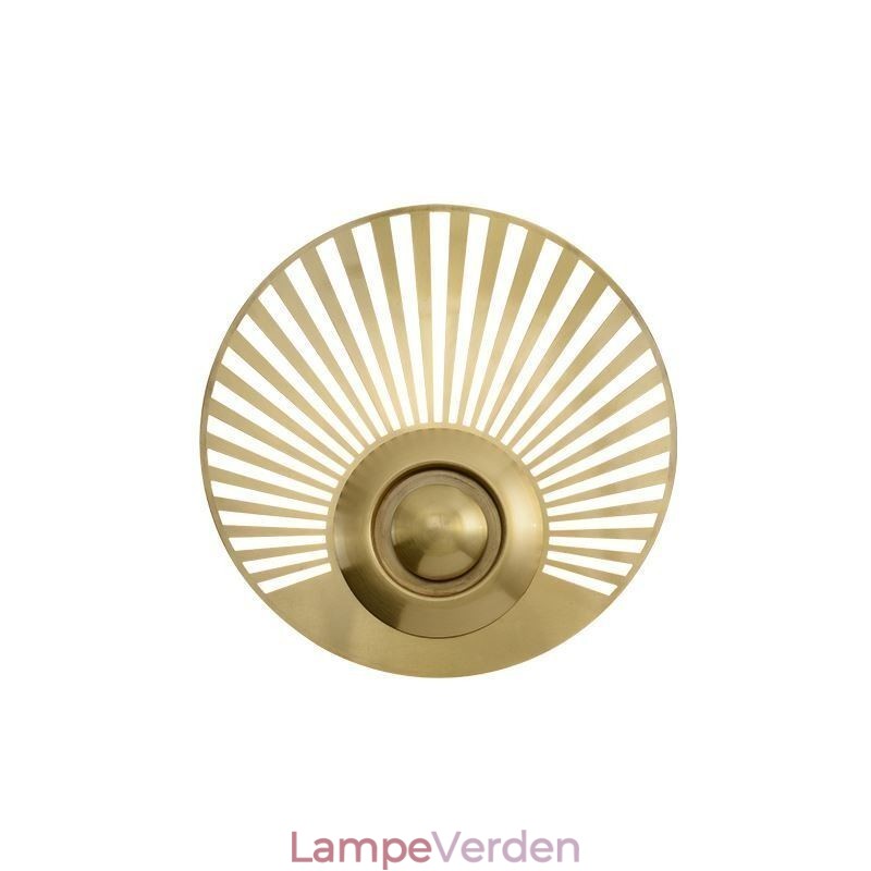 Nordic Messing Væglampe Udhulet Rund Form Sconce Light