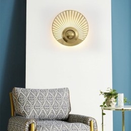 Nordic Messing Væglampe Udhulet Rund Form Sconce Light