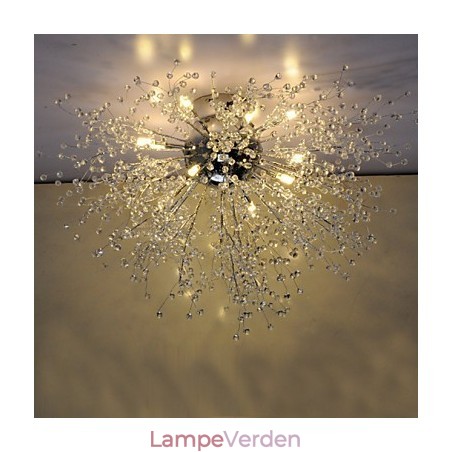 Moderne Firework Globe AcrChrome Metal Flush Mount GDNS Moderne Firework Globe AcrChrome Metal Flush Mount GDNS
