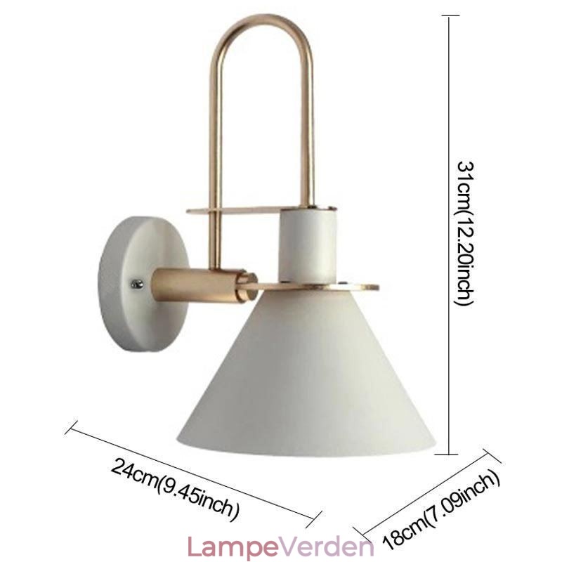Nordic Wall Light Makron Style Wall Sconce Creative Mirror front Lamp Light