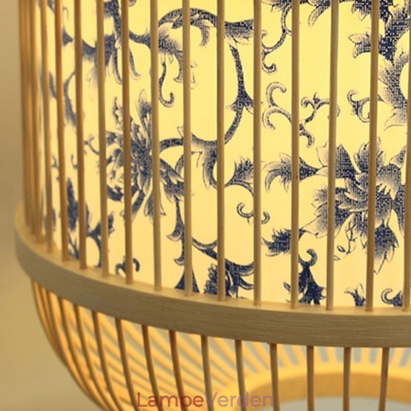 Cage Design Væglampe Creative Bamboo Hanging Wall Sconce Bedside Dekorative Light