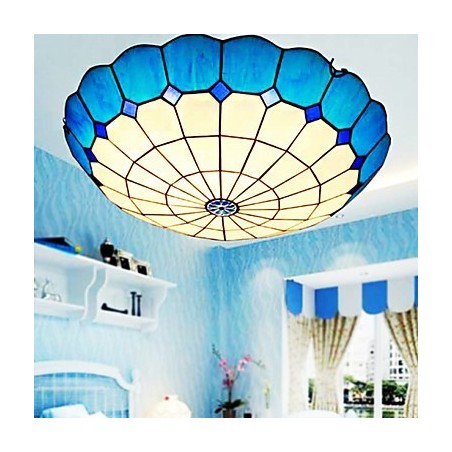European Rural Creative Arts Farvet glas Absorber Dome Lamp Light European Rural Creative Arts Farvet glas Absorber Dome Lamp Light