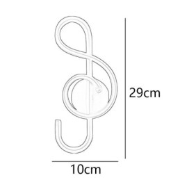 Væglampe Minimalistisk Akryl Note Væglampe