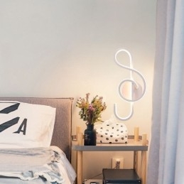 Væglampe Minimalistisk Akryl Note Væglampe