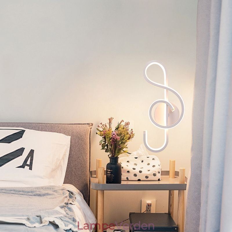 Væglampe Minimalistisk Akryl Note Væglampe