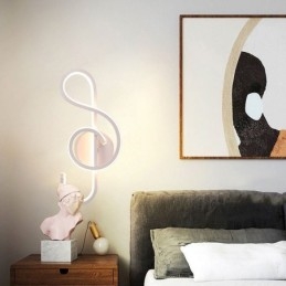 Væglampe Minimalistisk Akryl Note Væglampe