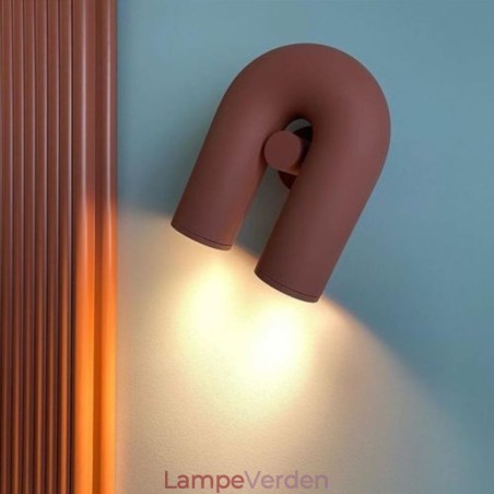 Væglampe U-form Minimalistisk kreativ væglampe 90 roterende lampeskærm Væglampe U-form Minimalistisk kreativ væglampe 90 roterende lampeskærm