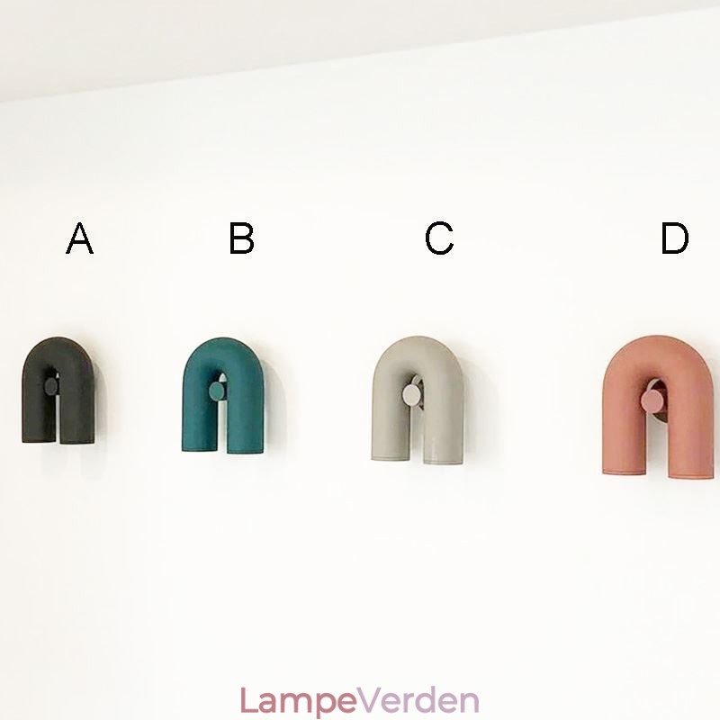 Væglampe U-form Minimalistisk kreativ væglampe 90 roterende lampeskærm