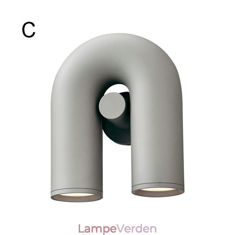 Væglampe U-form Minimalistisk kreativ væglampe 90 roterende lampeskærm